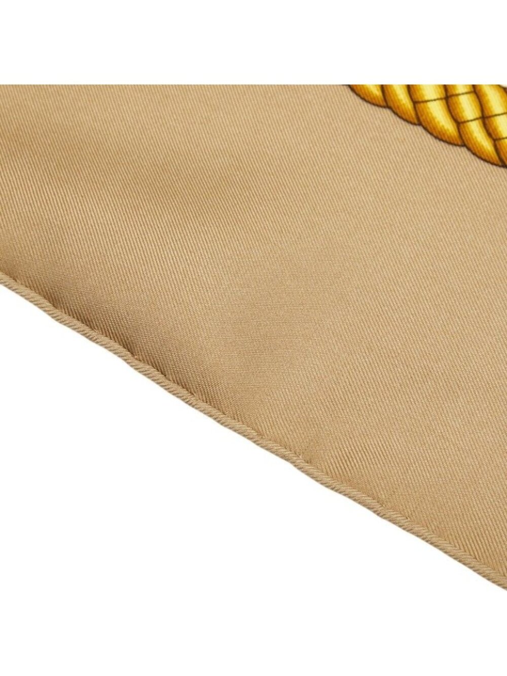 Hermes Carre 90 les Tambours Taiko Beige Scarf White Multicolor Silk - Picture 4 of 6